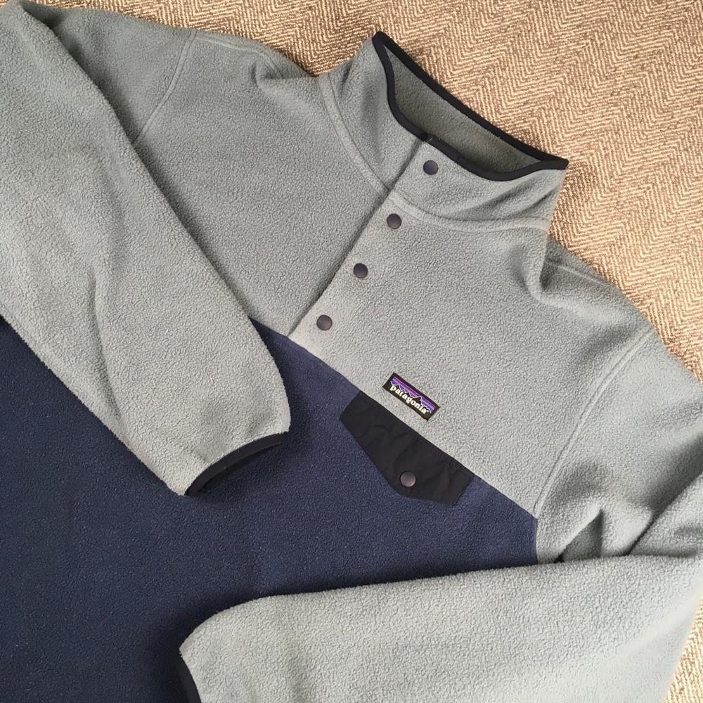 Patagonia Synchilla Snap-T Pullover Fleece Mens XL Navy Blue Gorpcore